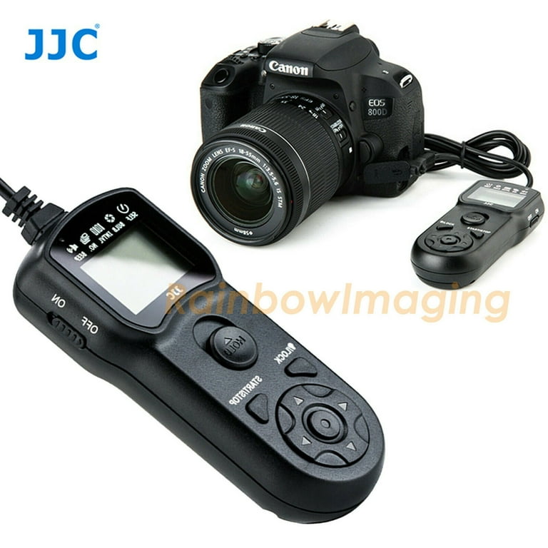 JJC TM-C Intervalometer Timer Remote Shutter Cord for Canon EOS