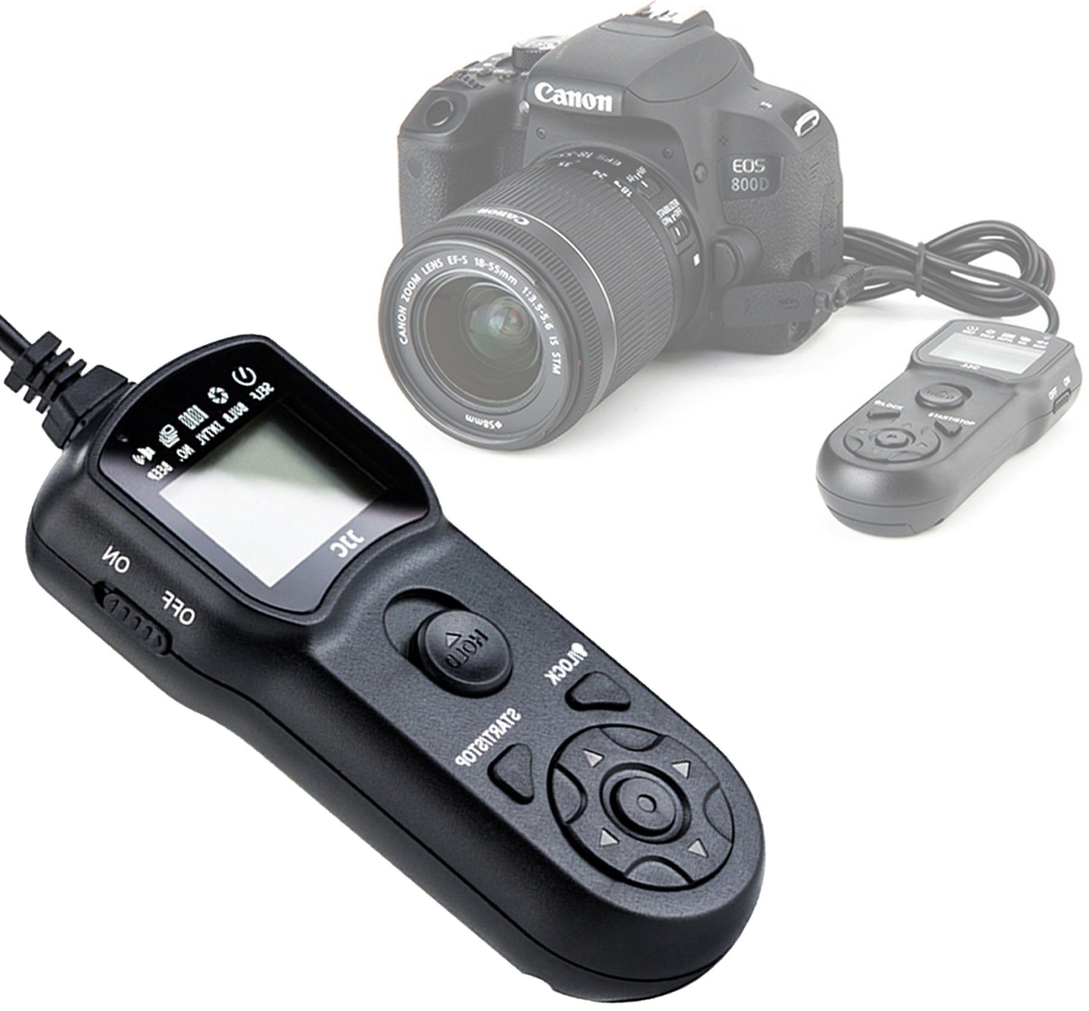 JJC Timer Afstandsbediening + Statiefhouder – Voor Pentax Camera’s, Intervalmeter, Lange Belichtingen En Time-lapse