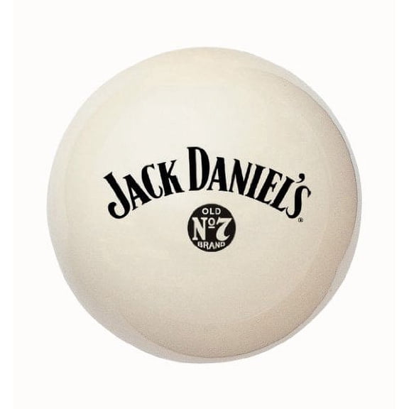 JJD-30137 ack Daniel's Cue Ball White w/Black Old No. 7 logo Billiards