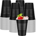 thumbnail image 1 of JJEAN-100 Pack Black Plastic Cups 16 OZ Black Disposable Cups for Party Drinking Cup Disposable Cup for Wedding Parties Picnic, 1 of 4