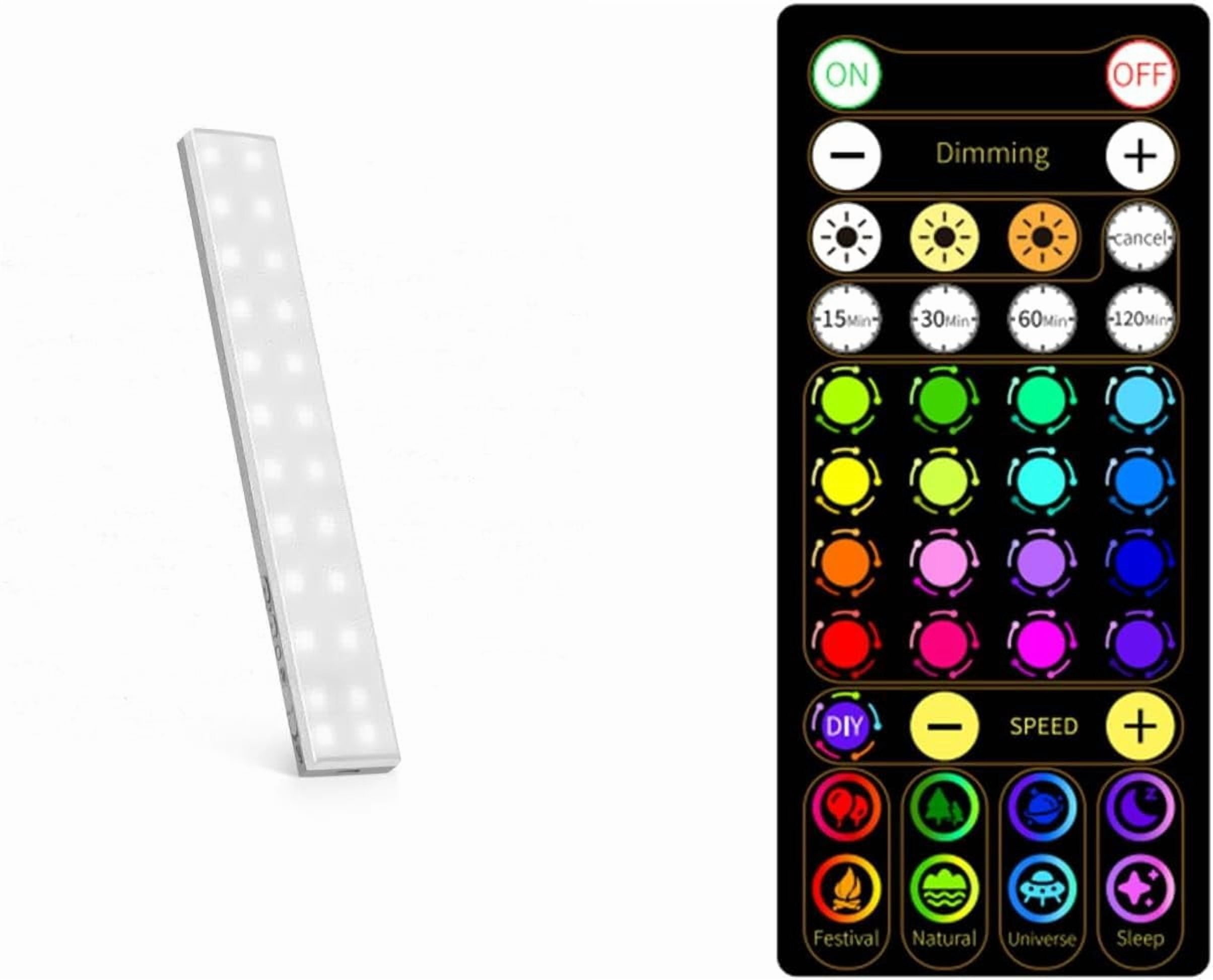 JJEAN-1Pack + 1Pack 80 RGB Under Cabinet Lighting & Remote
