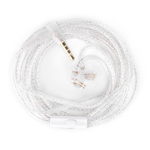 JJEAN-2 Meter Length Long IEM Cable, in Ear Monitor Cable, CCZ UP01 Plus 5N OFC Replacement Headphone Extension Cable QDC Pins for KZ ZS10 PRO/ZSN PRO X/EDX PRO/Castor/ZS12 PRO X (2PIN-C 3.5MM, with