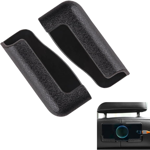 JJEAN-2 PCS Car Mobile Phone Bracket, Multifunctional Dashboard Phone Mount, Self Adhesive Car Phone Holder, Adjustable Width Car Cell Phone Holder (Black)