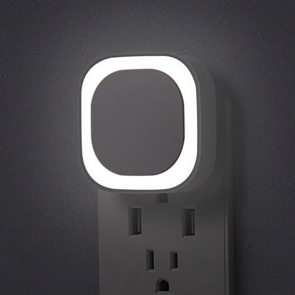JJEAN-2 Pack Daylight White Night Light, Gentle Eye-Care with Dimmable Wide-Glow & Indirect Reflection, Auto Dusk to Dawn Sensor, Plug in for Kitchen Counter, Garage Workshop, Laundry, Hallway