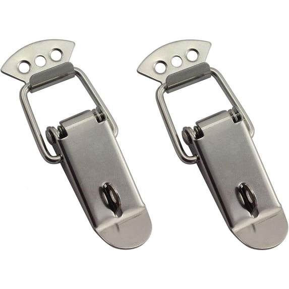 JJEAN-2-Pack Spring Loaded Latch Catch Toggle Stainless Steel Safety ...