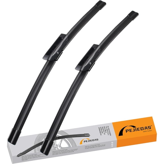 JJEAN-2 x OEM Quality Wiper Blades for Mini Cooper R55 R56 R57 2013-2015, OE Genuine Style (18" + 19" Front Wiper Blades) Not Fit J-Hook