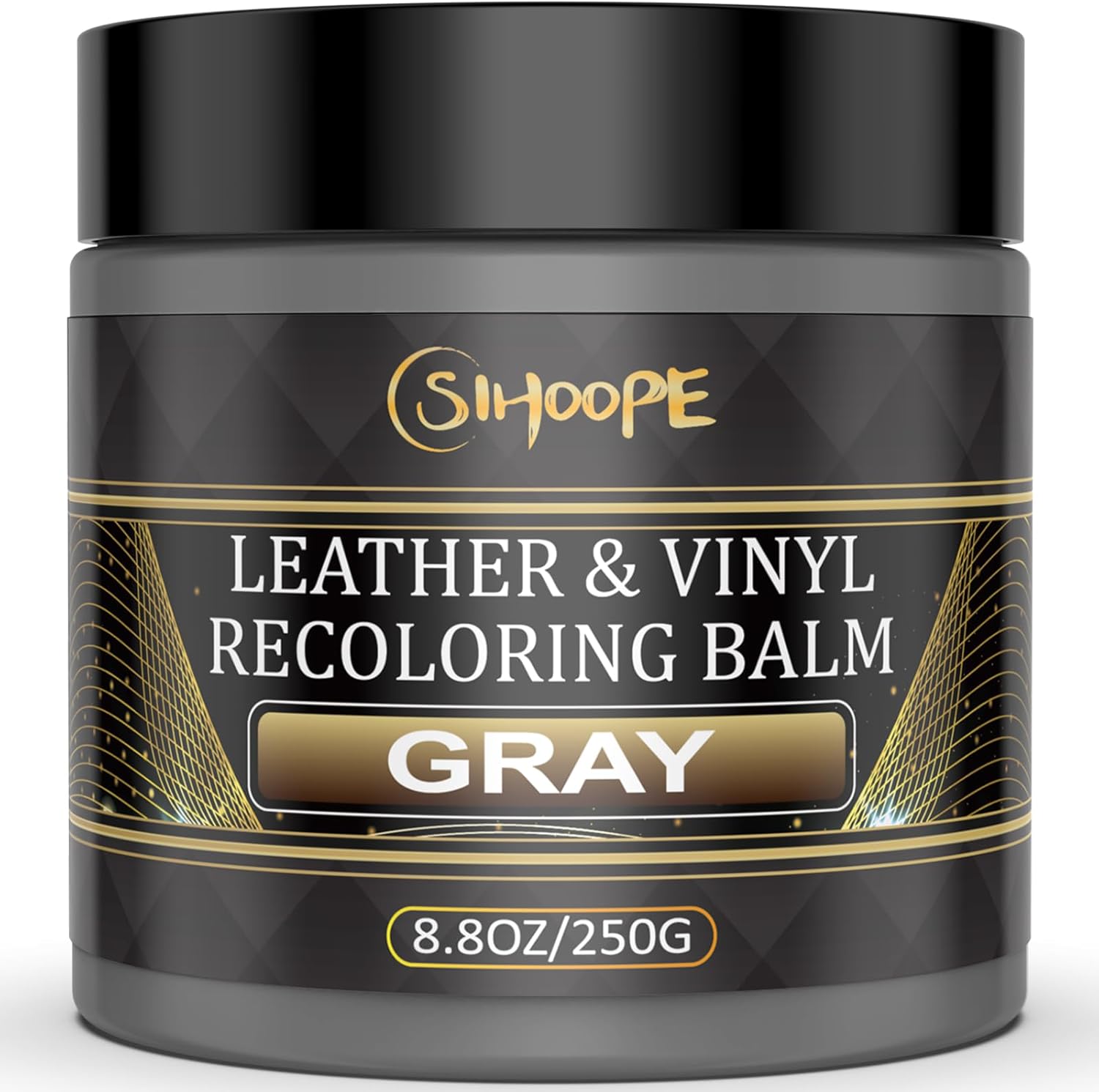 JJEAN-2025 New Advanced Leather Recoloring Balm,Gray Leather Repair Kit for Furniture,Leather Dye Filler,Couch Paint and Repair,Leather Color Restorer for Couches,Leather Scratch Remover for Car Inte