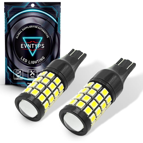 JJEAN-2025 New Upgrade 912 921 LED Reverse Lights Bulb,906 922 W16W LED Bulb Replacement for Back Up LightsT15 Backup Cargo Lights For Car Trunks 6000K Xenon White (2pcs)