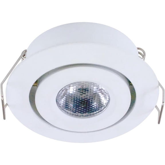 JJEAN-222318 Recessed LED Puck Light Matte White