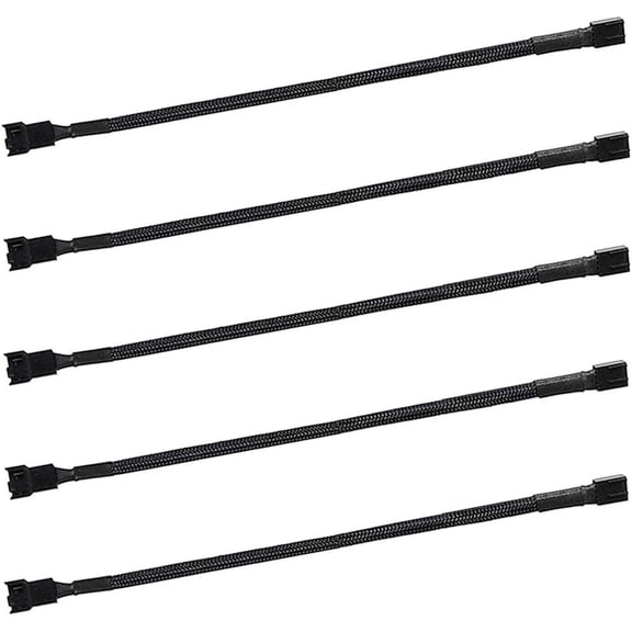 JJEAN-24" pwm Fan Extension Cable4 pin Fan Extension CableCable Extension pcPC Fan Extension Cable, PWM Fan Extension Cable, PWM Extension Cable (24"60cm 5pcs)