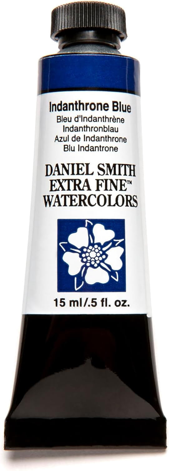JJEAN-284600043 Daniel Smith Extra Fine Watercolor 15ml Paint Tube, Indanthrone Blue 0.5 Fl Oz (Pack of 1)