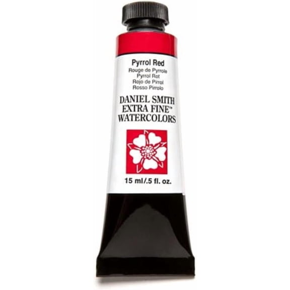 JJEAN-284600084 Extra Fine Watercolor 15ml Paint Tube, Pyrrol Red, 0.5 Fl Oz (Pack of 1)