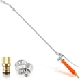 thumbnail image 1 of JJEAN-29 Inch Sprayer Wand Match 3/8'' Hose, Adjustable Nozzle Sprayer, Stainless Steel Weed Garden Replacement Sprayer Wand Built in Shut off Valve with Hose Quick Connector and Clamp (1 Pack), 1 of 4