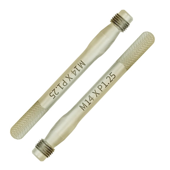 JJEAN-2PCS M14x1.25 Wheel Hanger Alignment Pin Guide Tool, Rim Stud Pilot Pin, Guide Studs, Wheel Fixing Bolts, Hub Fixing Positioning Rod for Changing Tires on Cars with Lug Bolts, Tire Change