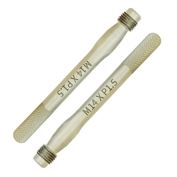 JJEAN-2PCS M14x1.5 Wheel Hanger Alignment Pin Guide Tool, Rim Stud Pilot Pin, Guide Studs, Wheel Fixing Bolts, Hub Fixing Positioning Rod for Changing Tires on Cars with Lug Bolts, Tire Change