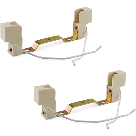 JJEAN-2PCS R7S Ceramics Lamp Base Socket Lamp Holder Conveter Connector For T3 Halogen Light Bulb, 118mm