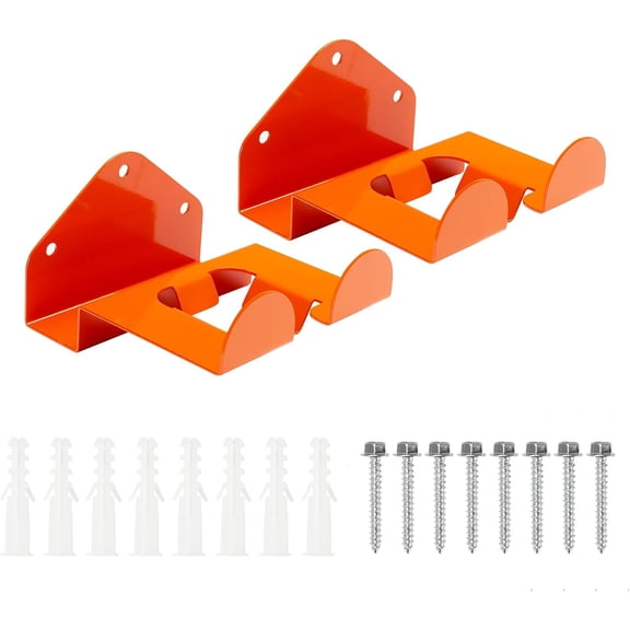 JJEAN-2Pack Garage Organizer Trimmer Rack - Garage Wall Hooks, Tool Hangers for Garage Wall, String Trimmer Hanger, Utility Hooks for Garage Tool Organizers and Storage