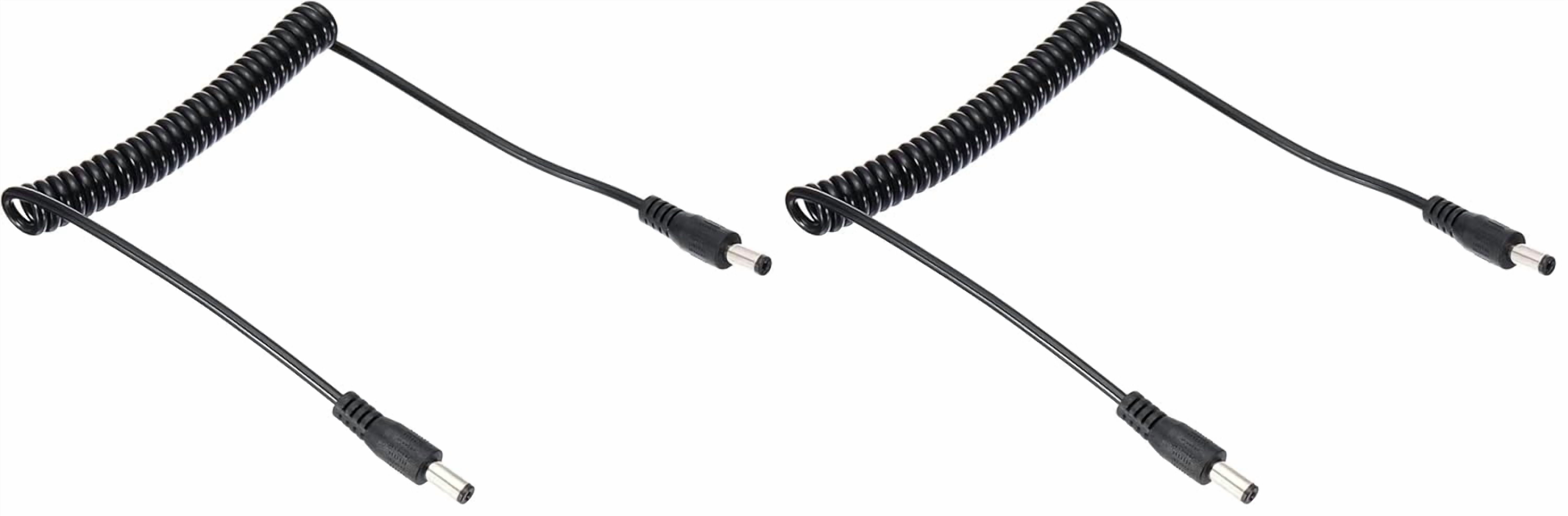 JJEAN-4.6Ft 5.5mm x 2.1mm Male to Male DC Power Cable, Wire Adapter ...
