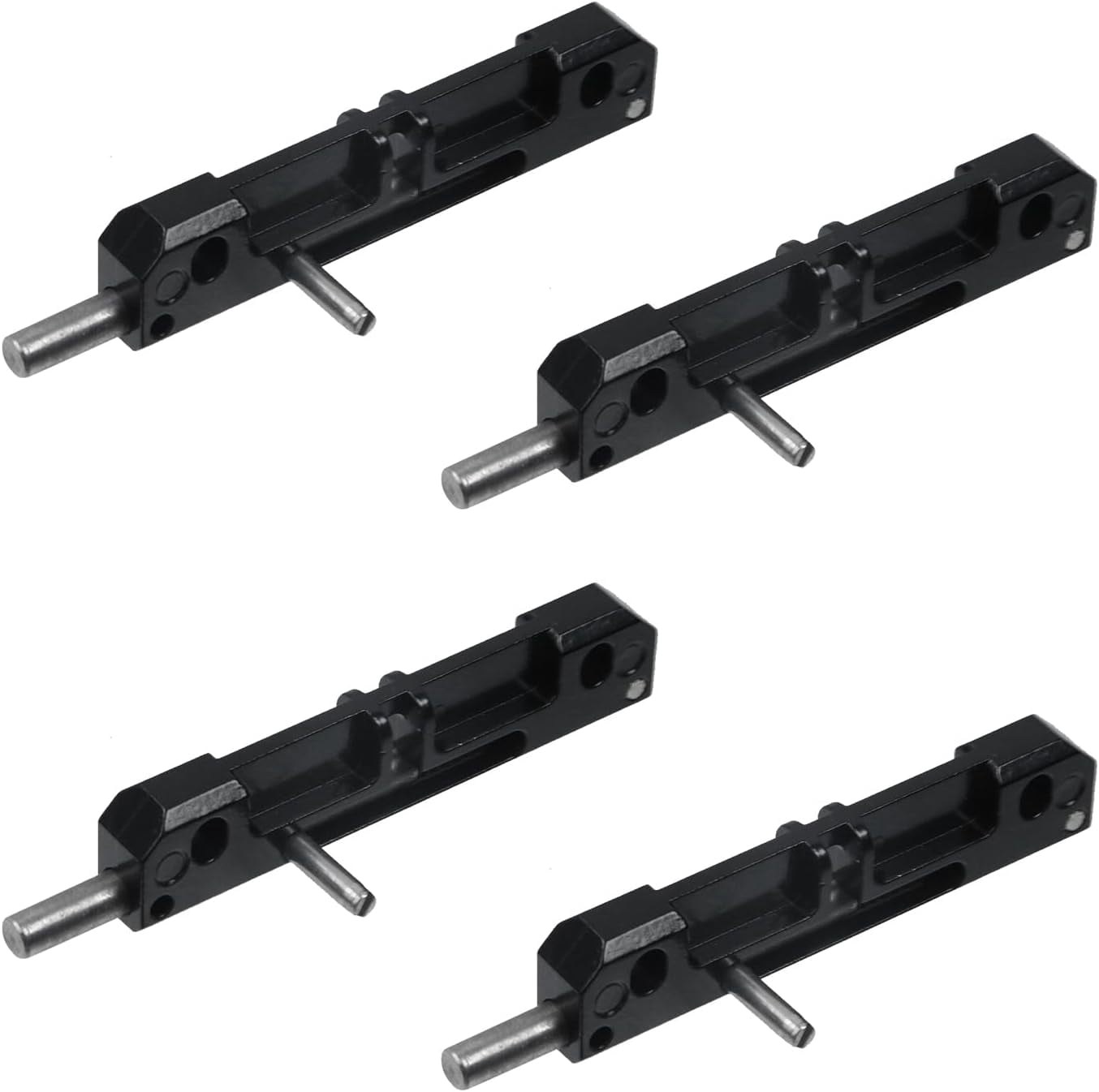 JJEAN-4 Pcs Right Spring Loaded Latch Zinc Alloy Spring Loaded Barrel ...