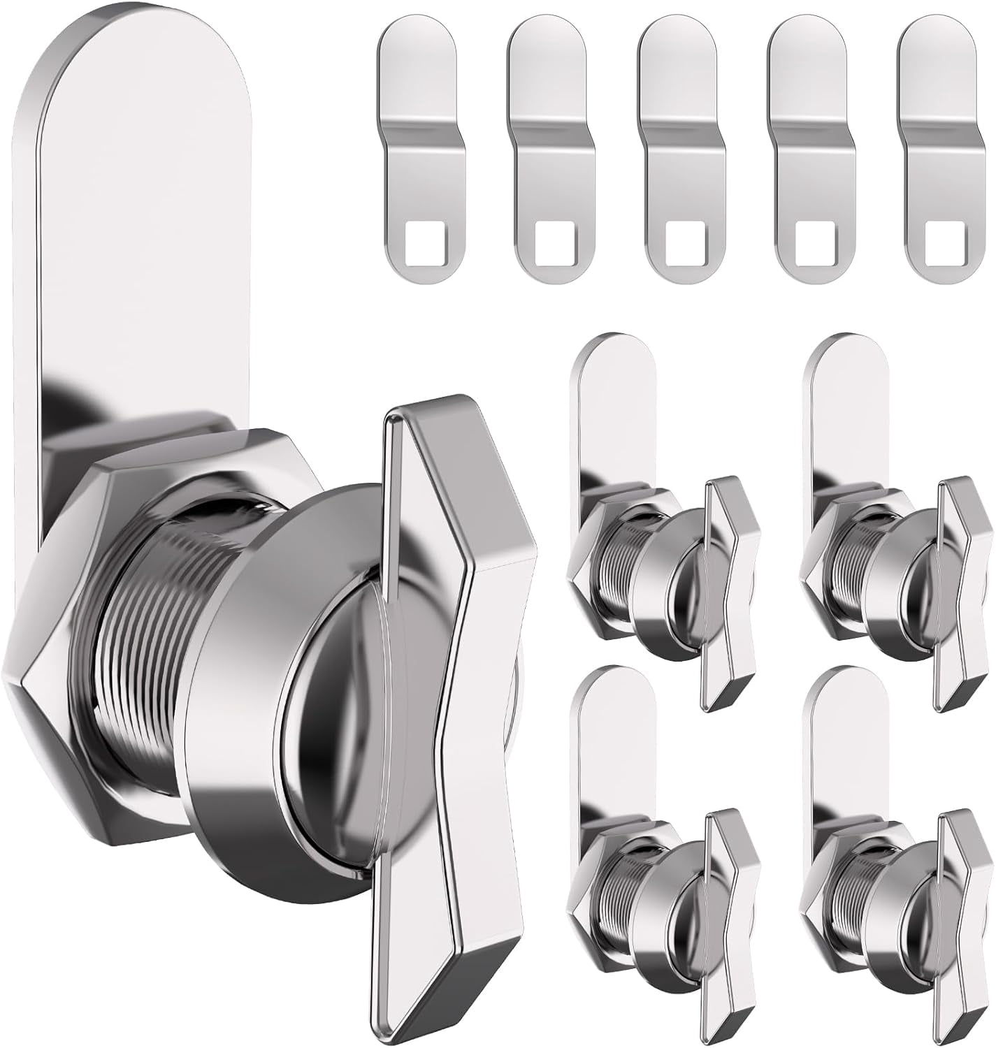 JJEAN-5/8 Inch Thumb Operated Offset Cam Lock Set - Keyless 5PC ...