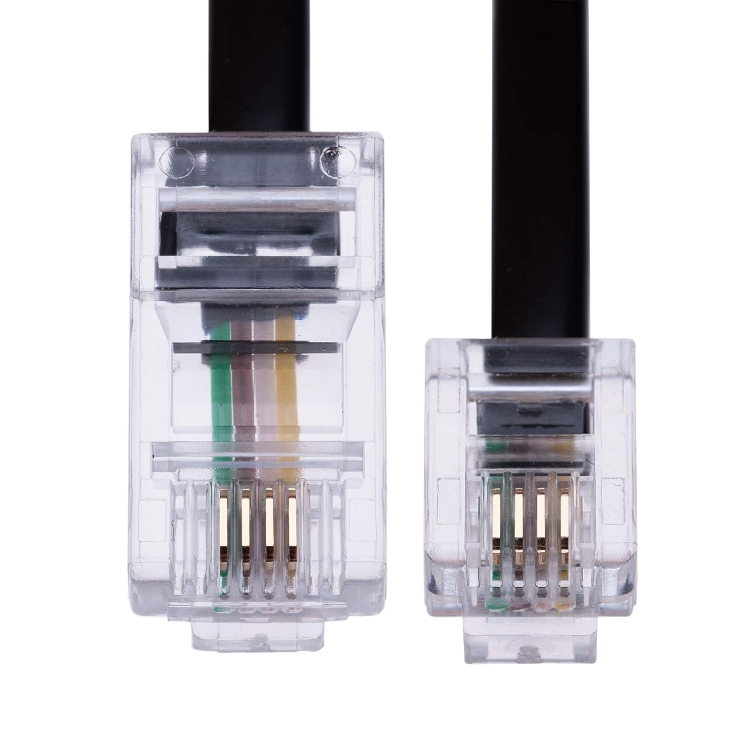 JJEAN-5m RJ11 to RJ45 Cable Ethernet Modem Data Telephone ASDL Patch Lead Broadband High Speed BT Internet Plug 6P4C to 8P8C Flat Network Extension Cord Compatible with Modem, Router, Landline Wire (