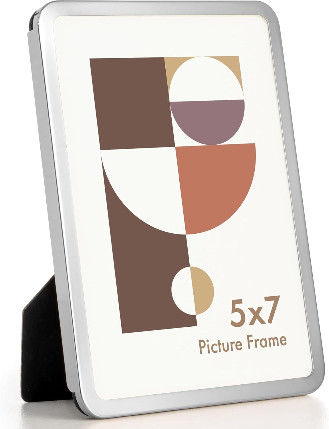 JJEAN-5x7 Picture Frame-Metal Rounded Corner Frame 5x7, 5''x7''Photo ...