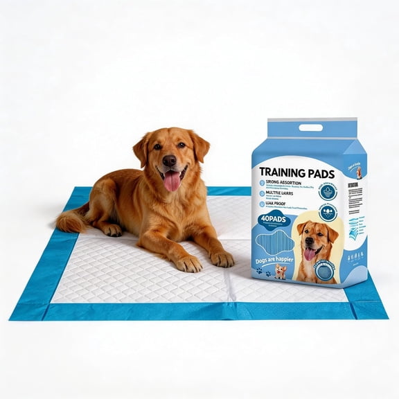 JJEAN-6 Layers Dog and Puppy Pee Pads, Super Absorbent Leak-Proof Puppy Pads, Dog Training Pads 40 Count 23"x 23", Quick Dry Surface, Perfect for Puppies & Senior Dogs