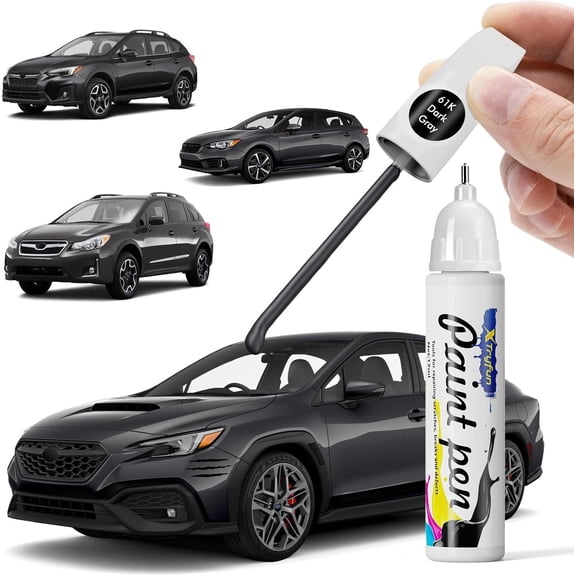 JJEAN-61K Dark Gray Touch Up Paint Compatible with Subaru, DIY Car Paint Scratch Repair, Automotive Paints, Quick & Easy Fix Scratch Repair for Forester/Impreza/BRZ/Legacy/Levorg/WRX/XV-Crosstrek
