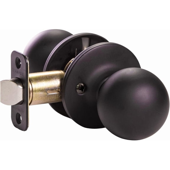 JJEAN-779090 Ball Passage Hall and Closet Door Knob Matte Black