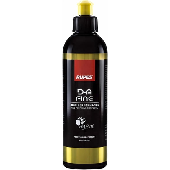 JJEAN-9.DAFINE250 Pack of 1 250 ml Yellow D-A Fine High Performance Polishing Compound for Car Detailing & Removing Scratches| Removes Fine Defects | Micro-Abrasive Technology | Removes Swirl Marks