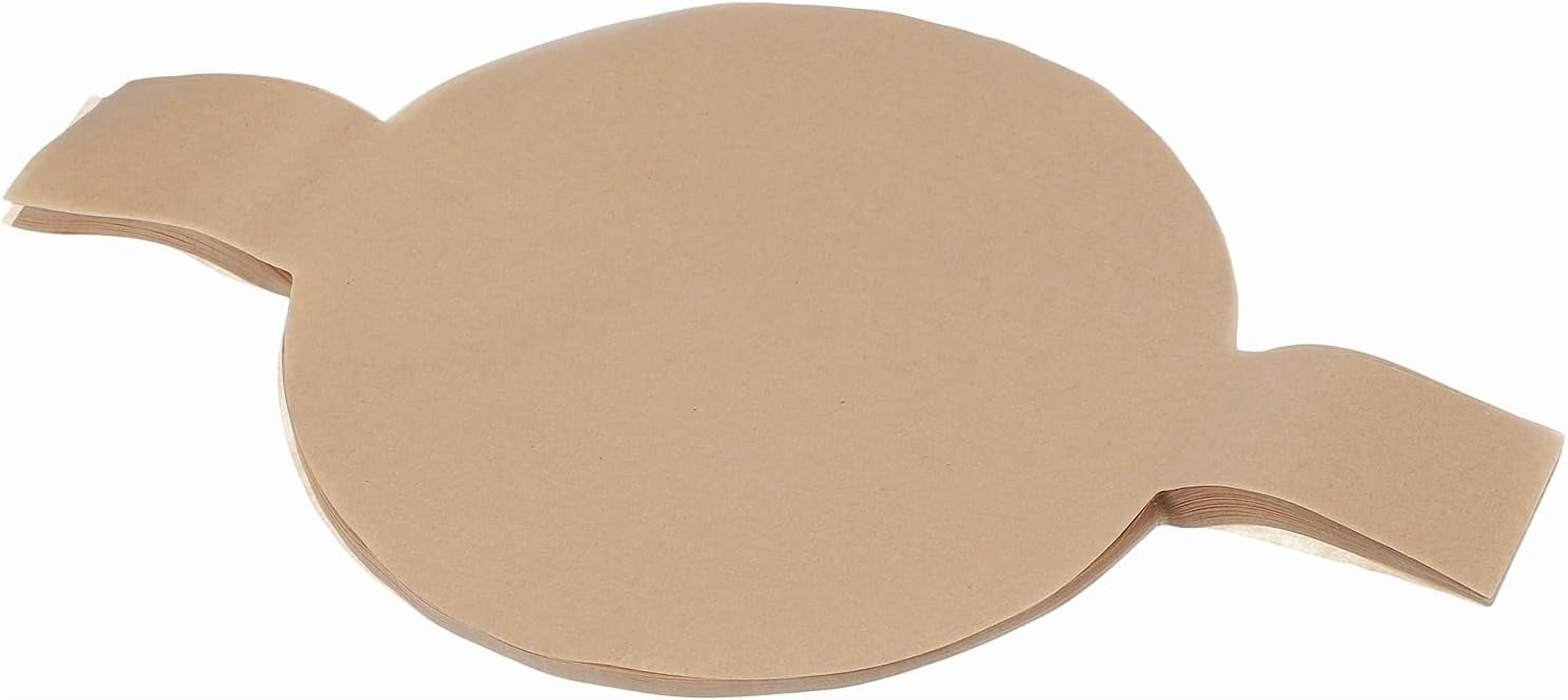 JJEAN-9 Inch Round Parchment Paper, Non Stick Circle Baking Sheets Paper Precut Liners with Lift Tabs for Air Fryer Cake Baking Cake Pan (Wood Color, Pack of 100)