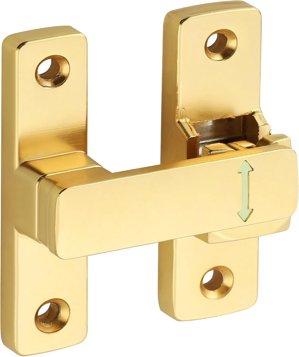 JJEAN-90/180 Degree Flip Door Lock Latch, Protecting Safety Sliding Gate Latches Heavy Duty Hardware Door Latch for Interior Front Barn Garden Fence Window Bathroom Cabinet