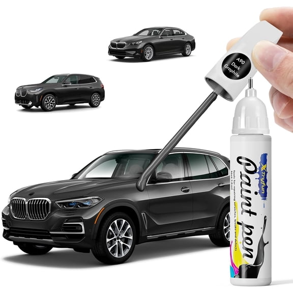JJEAN-A90 Dark Graphite Touch Up Paint Compatible with BMW, DIY Car Paint Scratch Repair, Quick & Easy Fix Automotive Scratch Repair for X3/X4/X5/X6/X7/5 6 7 Series/iX/i8/M5/B7