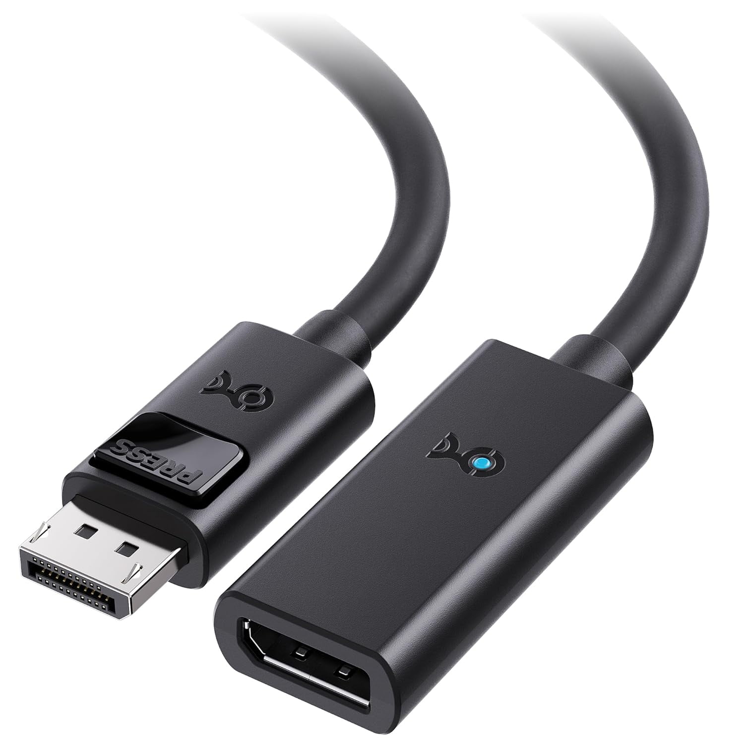 JJEAN-Active DisplayPort to DisplayPort Extension Cable - 10ft, Supports 8K 60Hz, 4K 240Hz DP Extension Cable 1.4, DP Male to Female