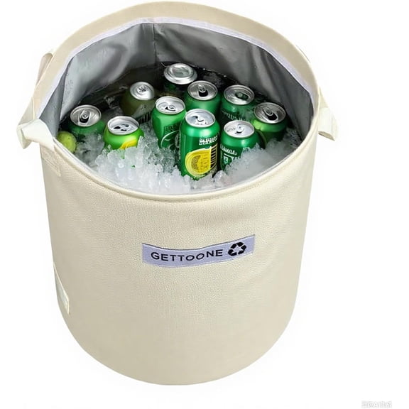 JJEAN-All-in-One Party Cooler Bag with Folding Design and Insulated Compartments - Ideal for Tailgating and Outdoor Events!