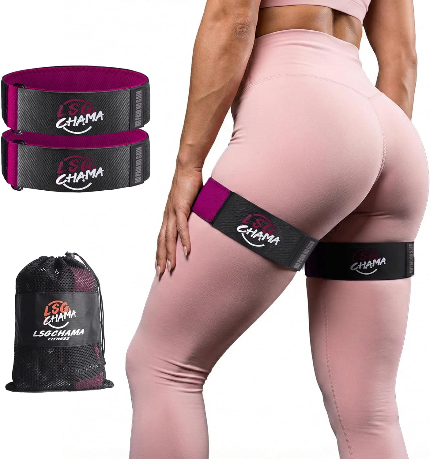 JJEAN-BFR Resistance Bands for Women, Glute Training Exercise Bands, Workout Fitness Equipment