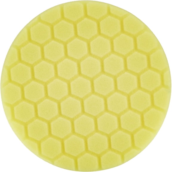 JJEAN-BUFX_101HEX6 BUFX_101_HEX6 Hex-Logic Heavy Cutting Pad, Yellow (6.5 Inch Pad Made for 6 Inch Backing Plates), 1 Pad Included