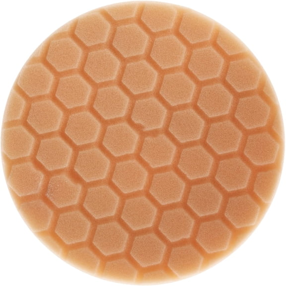 JJEAN-BUFX_102HEX6 BUFX_102_HEX6 Hex-Logic Medium-Heavy Cutting Pad, Orange (6.5 Inch Pad Made for 6 Inch Backing Plates), 1 Pad Included