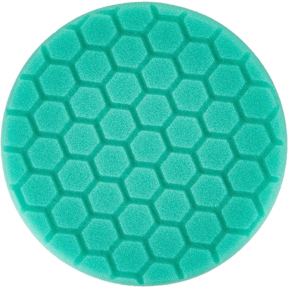 JJEAN-BUFX_103HEX6 BUFX_103_HEX6 Hex-Logic Heavy Polishing Pad, Green (6.5 Inch Pad Made for 6 Inch Backing Plates), 1 Pad Included