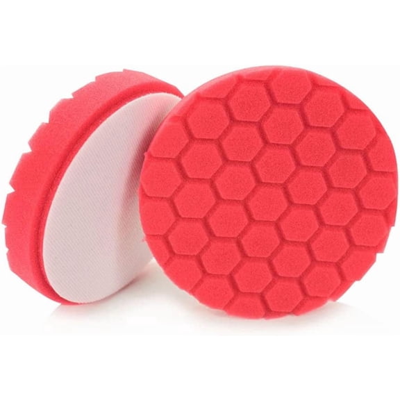JJEAN-BUFX_107_HEX6 Hex-Logic Ultra Light Finishing Pad, Red (6.5 Inch Fits 6 Inch Backing Plate), 1 Pad Included