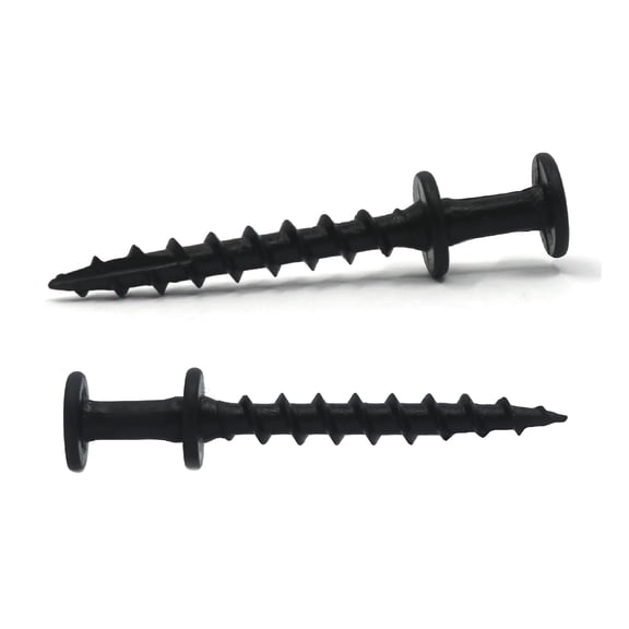 JJEAN-Bear Claw Screw Picture Hanger Black - 30lb Picture Hooks - 4-in-1 Picture Hanging Screws for D-Rings, Sawtooth, Wire and Keyholes - Mounts in Drywall and Wood Studs 30 Pack Screw Anchors