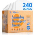 thumbnail image 1 of JJEAN-BellaLuce Laundry Detergent Sheets - Laundry Sheets, 240 Loads, Eco-Friendly, Plastic-Free, Fresh Linen Scent, Space Saving, Fast Dissolve & Hypoallergenic, Laundry Detergent for Home,Dorms,Ess, 1 of 4