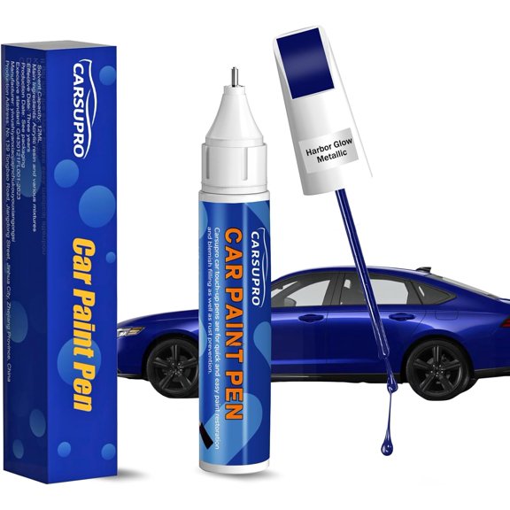 JJEAN-Blue Touch Up Paint for Cars,Car Paint Touch Up Pen for Deep Scratches,Car Scratch Repair Pen Auto Scratch Remover for Easy to Use and Fix(Harbor Glow Metallic)
