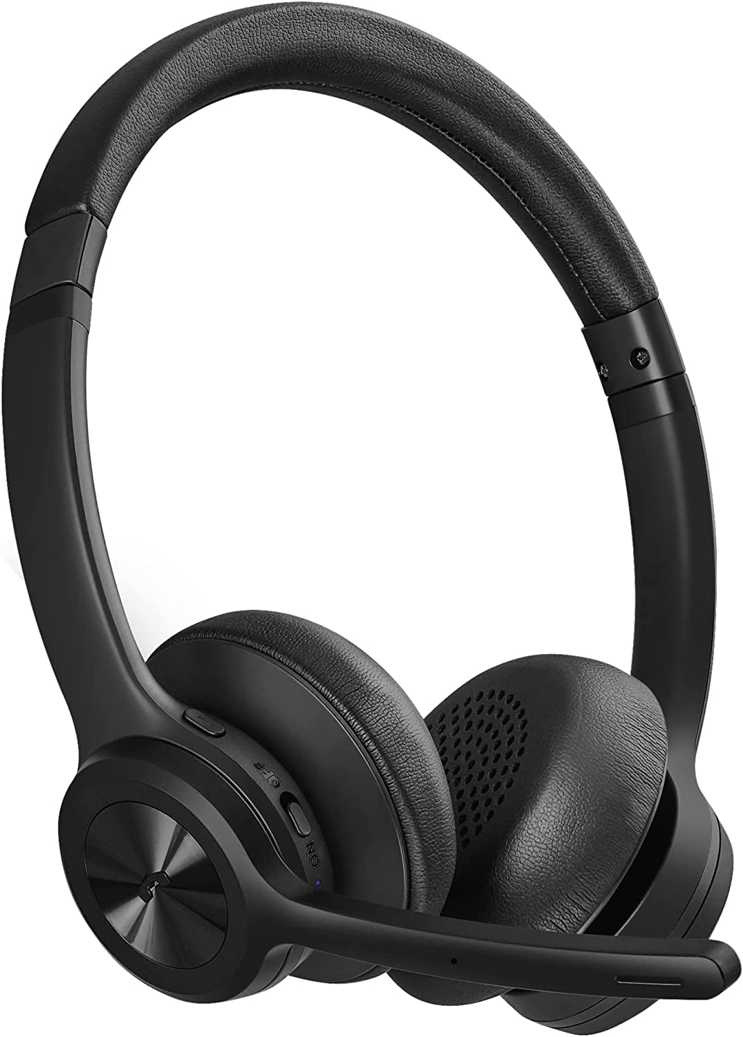 JJEAN-Bluetooth Headset V5.2, Wireless Headphones with Noise Cancelling Microphone, On Ear Wireless Headset for Cell Phones Laptop Computer