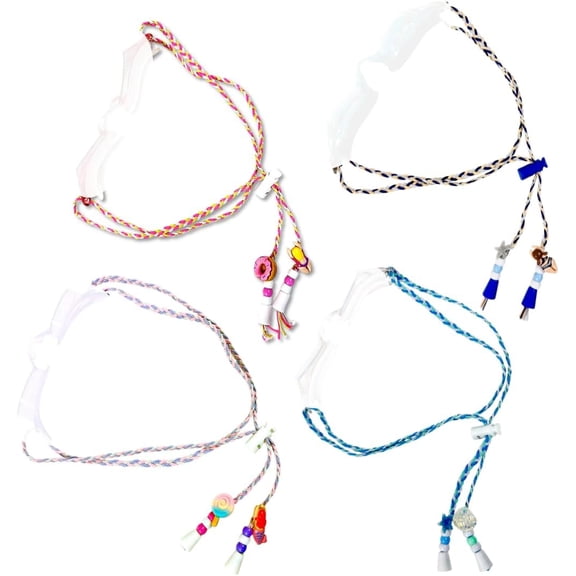 JJEAN-Braided Swim Goggle Strap Kit Handmade, Adjustable, DIY