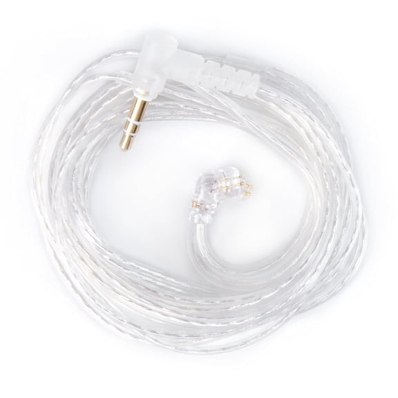 JJEAN-CCZ UP01 2 Meter Length Long IEM Cable, 5N OFC Replacement in Ear Monitor Cable, Headphone Extension Cords Wire QDC Pins for KZ ZS10 PRO/ZSN PRO X/EDX PRO/Castor/ZS12 PRO X (2PIN-C 3.5MM, witho