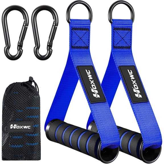 JJEAN-Cable Handles Gym Equipment, Heavy Duty Resistance Band Handles, Replacement Exercise Handles for Cable Machine, Pulley System, Strength Trainer, Pull Down Workout, Home Gym Cable Attachments