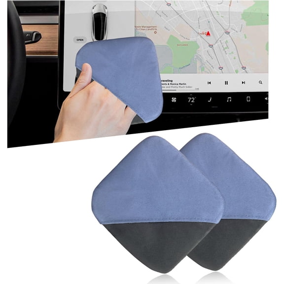 JJEAN-Car Screen Cleaner, Microfiber Auto Screen Cleaning Pad, Foldable Touch Screen Cleaner Cloth for Vehicle Dashboard LCD Display, Interior Car Accessories