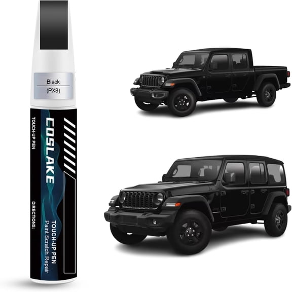 JJEAN-Car Touch Up Paint(Black(PX8)) for Jeep, Car Paint Scratch Repair Kit, Quick & Easy Solution to Repair, 2 in 1 Scratch Remover Pen with Color-Matched