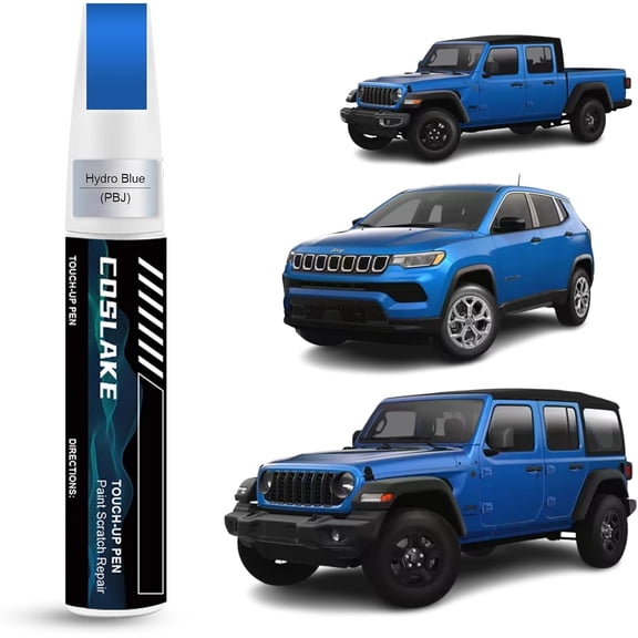 JJEAN-Car Touch Up Paint(Hydro Blue(PBJ)) for Jeep, Car Paint Scratch Repair Kit, Quick & Easy Solution to Repair, 2 in 1 Scratch Remover Pen with Color-Matched